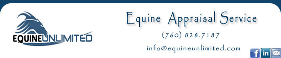 EquineUnlimited Equine Appraisal - Certified Horse Appraiser, Horse Value Expert and Equine Litigation. With our office in California, we provide professional services nationwide. All appraisals are done by a Certified ASEA Horse Appraiser. Horse value determined for litigation, insurance, sales, purchases, donation, IRS or other needs. We are the Horse Value Experts.